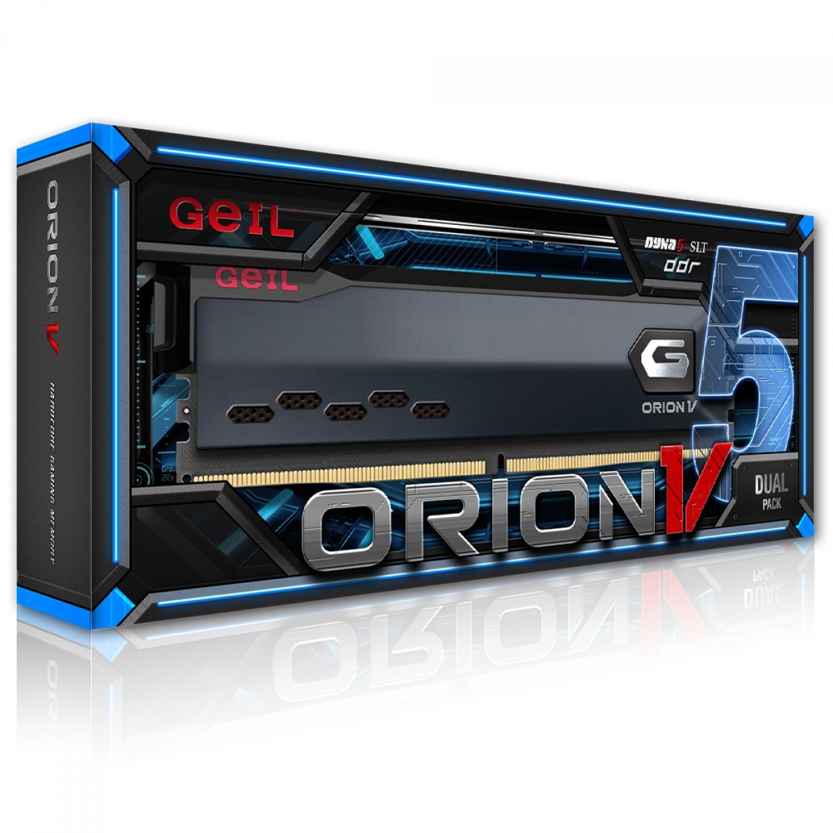 Memória DDR5 Geil Orion V, 32GB (2x16GB), 5200MHz, Titanium Grey, GVG532GB5200C38BDC