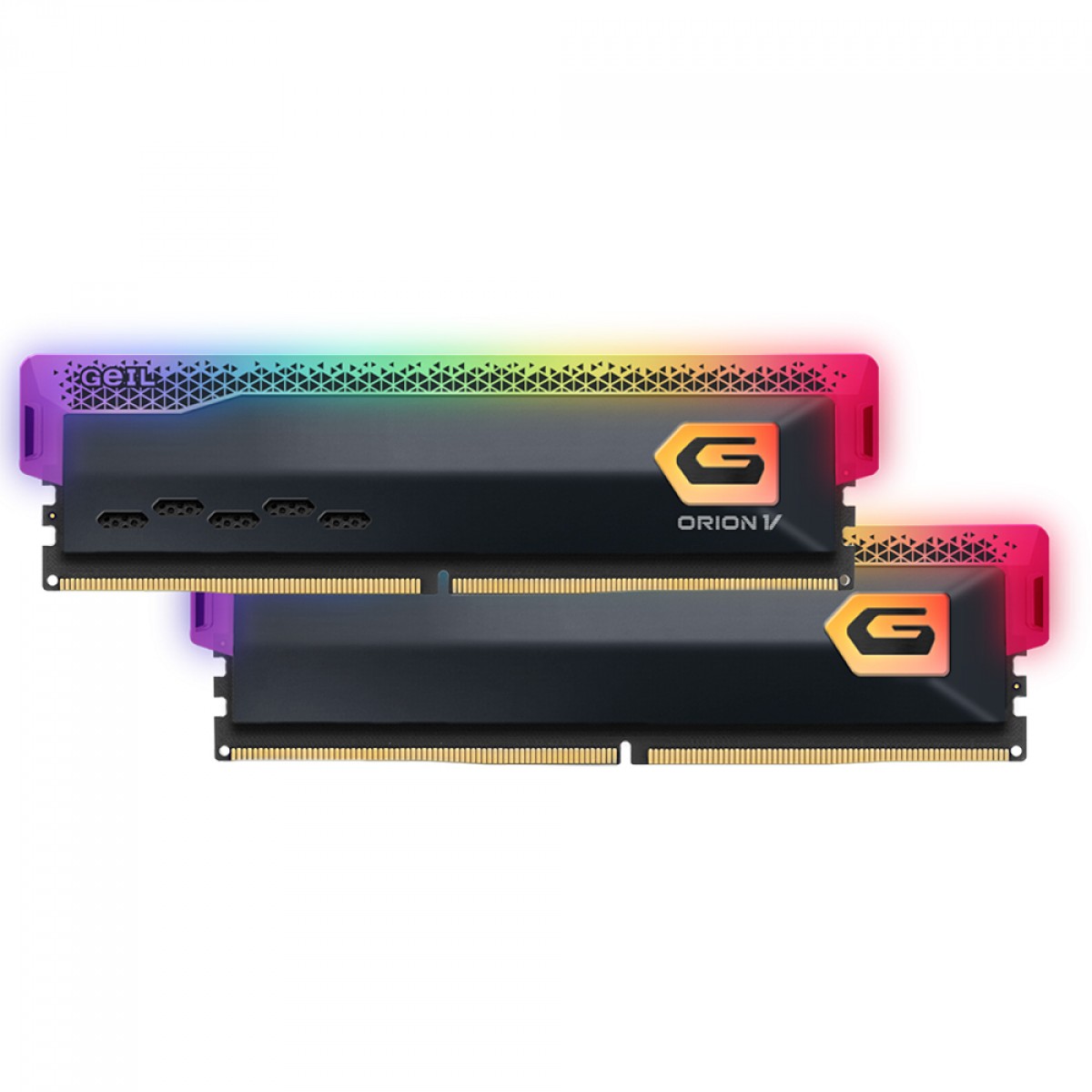 Memória DDR5 Geil Orion V, 32GB (2x16GB), 5600MHz, RGB, Titanium Gray, GVSG532GB5600C38ADC
