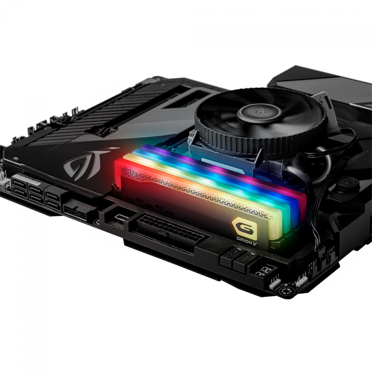 Memória DDR5 Geil Orion V, 32GB (2x16GB), 5600MHz, RGB, Titanium Gray, GVSG532GB5600C38ADC