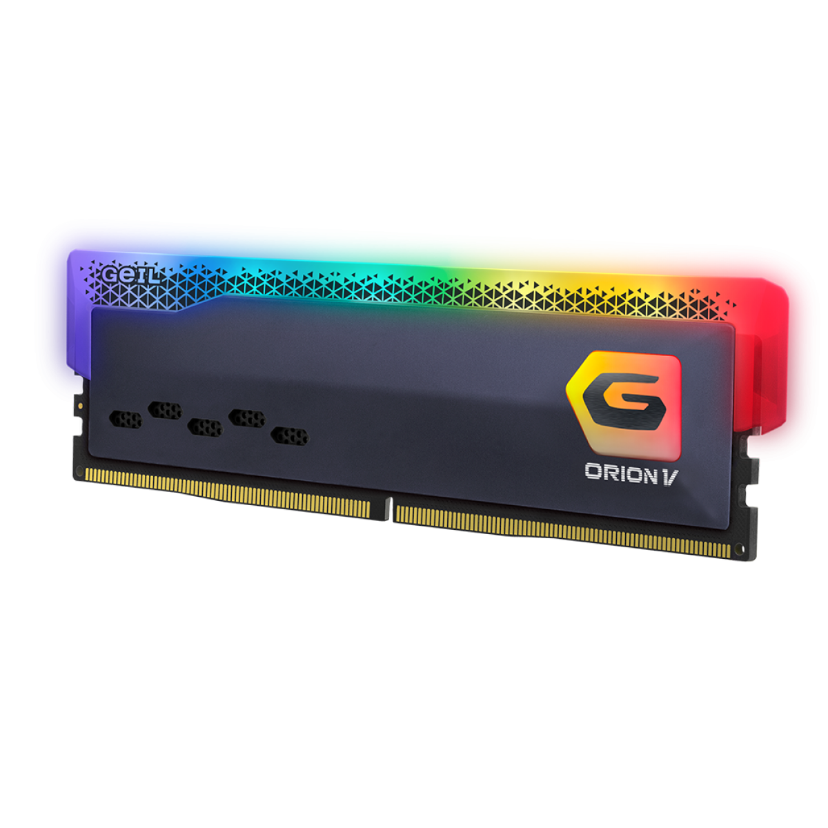 Memória DDR5 Geil Orion V RGB, 32GB (2x16GB), 5200MHz, Titanium Gray, GVSG532GB5200C38BDC