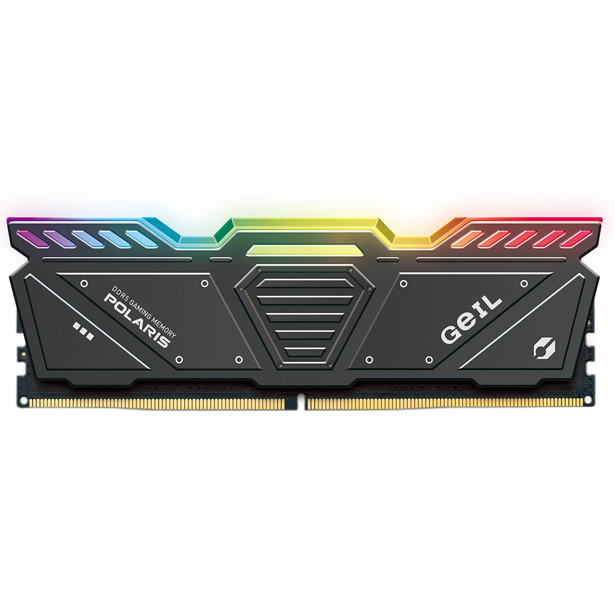 Memória DDR5 Geil Polaris RGB, 32GB (2x16GB), 5600MHz, Grey, GOSG532GB5600C38ADC