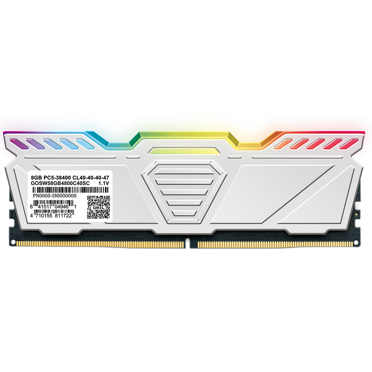 Memória DDR5 Geil Polaris RGB, 32GB (2x16GB), 5600MHz, White, GOSW532GB5600C38ADC
