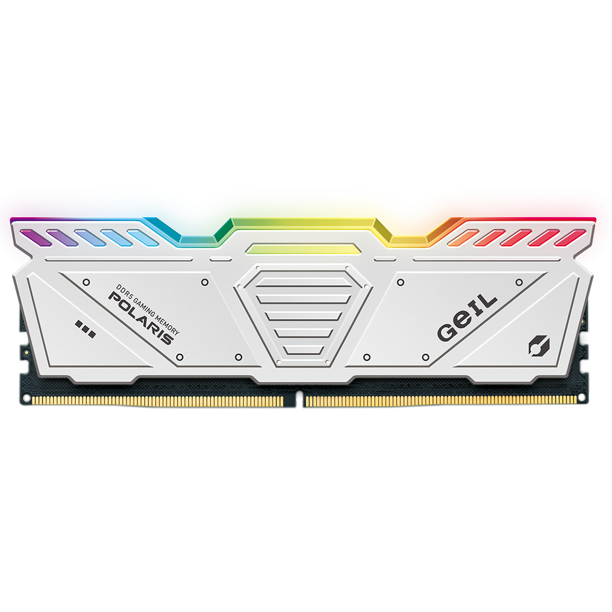Memória DDR5 Geil Polaris RGB, 32GB (2x16GB), 5600MHz, White, GOSW532GB5600C38ADC