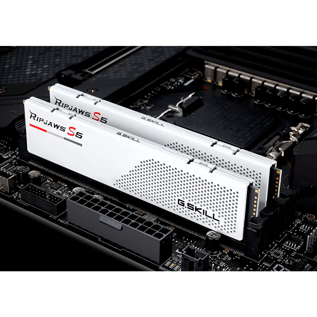 Memória DDR5 G.Skill Ripjaws S5, 32GB (2x16GB), 5200MHz, White, F5-5200J3636C16GX2-RS5W