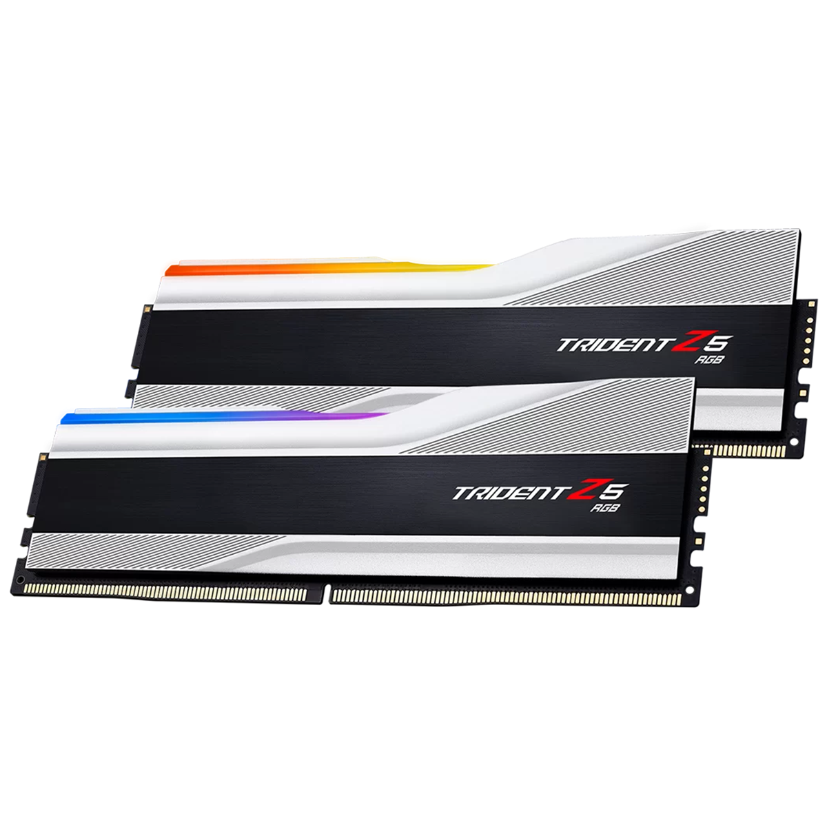 Memória DDR5 G.Skill Trident Z5 RGB, 32GB (2x16GB), 5200MHz, Silver, F5-5200J4040A16GX2-TZ5RS