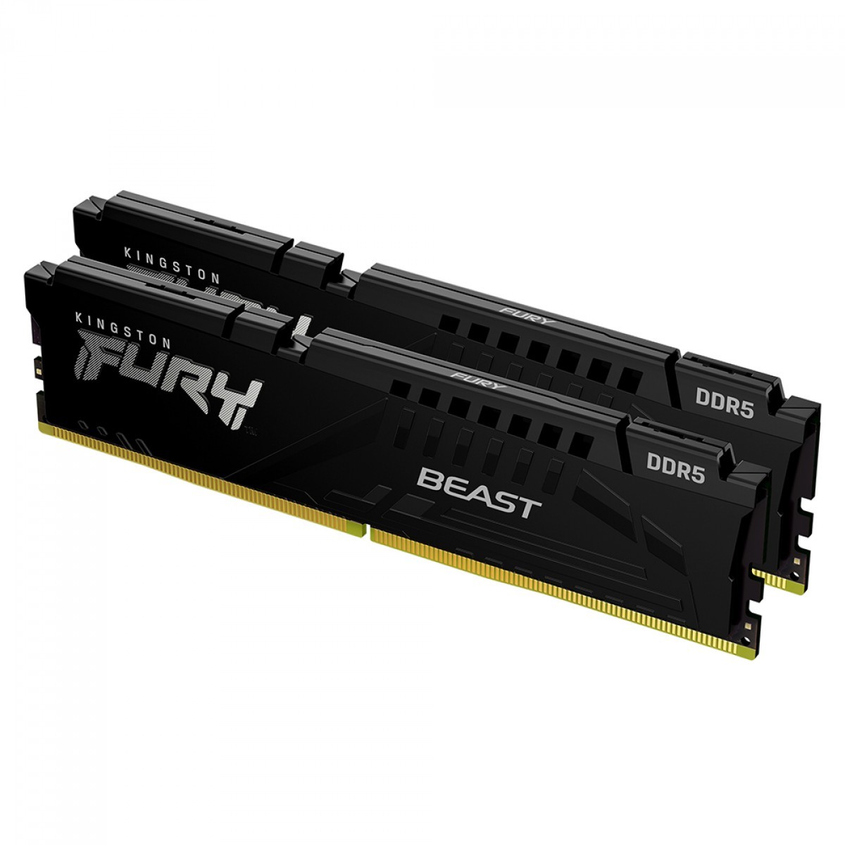 Memória DDR5 Kingston FURY Beast, 16GB (2x8GB), 6000MHz, Preto, KF560C30BBEK2-16