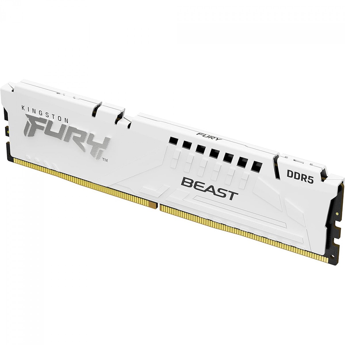 Memória DDR5 Kingston FURY Beast, 16GB, 6000MHz, White, KF560C30BWE-16