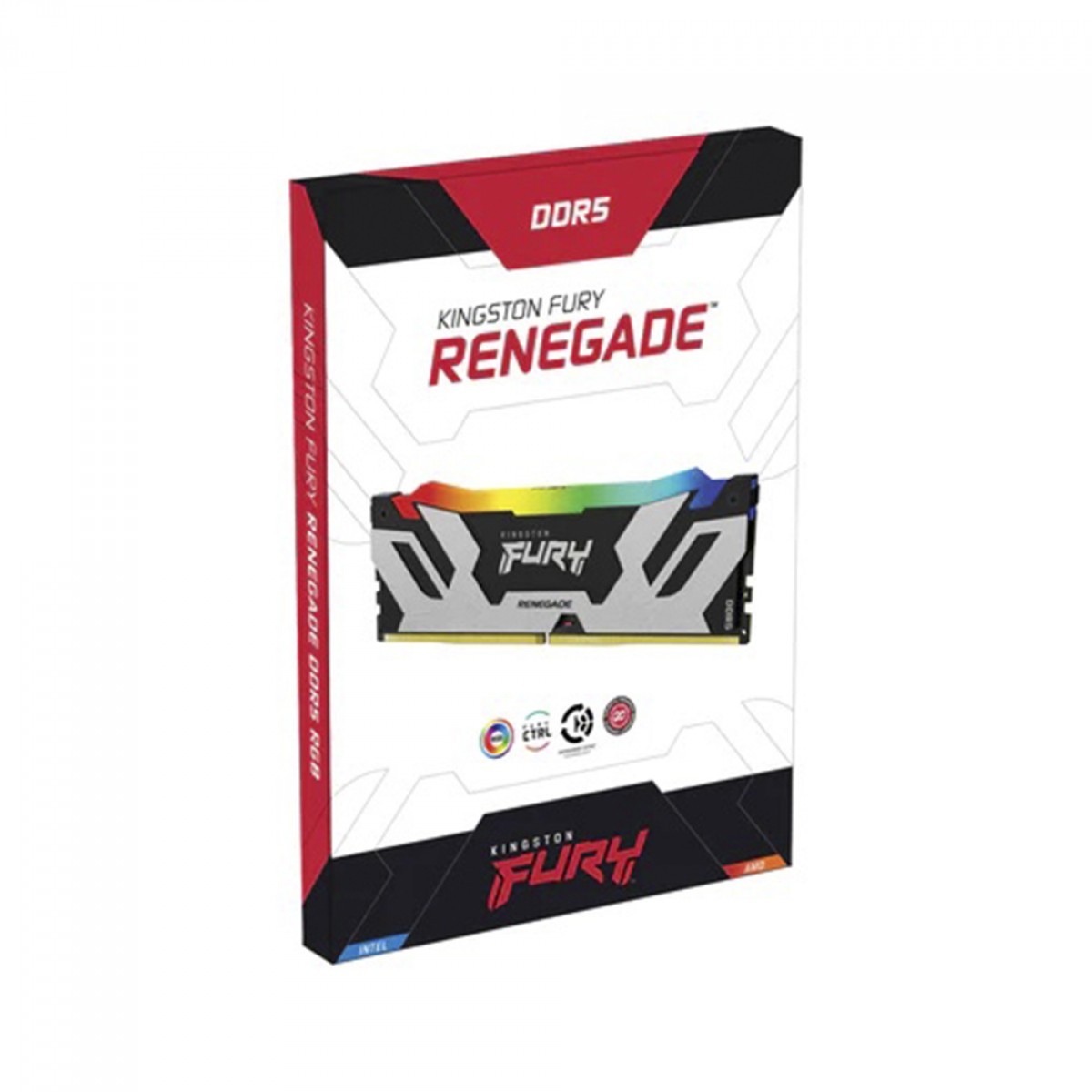 Memória DDR5 Kingston Fury Renegade RGB, 16GB, 8000MHz, KF580C38RSA-16