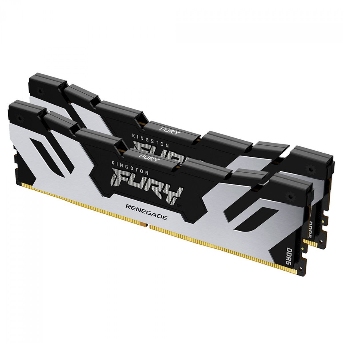 Memória DDR5 Kingston Fury Renegade Silver, 32GB (2x16GB), 6400MHz, KF564C32RSK2-32