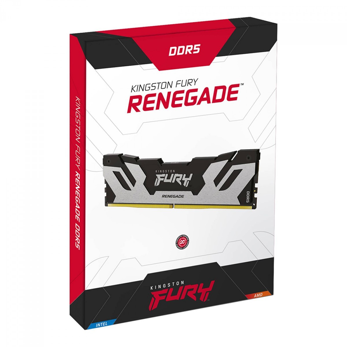Memória DDR5 Kingston Fury Renegade Silver, 32GB, 6400MHz, KF564C32RS-32