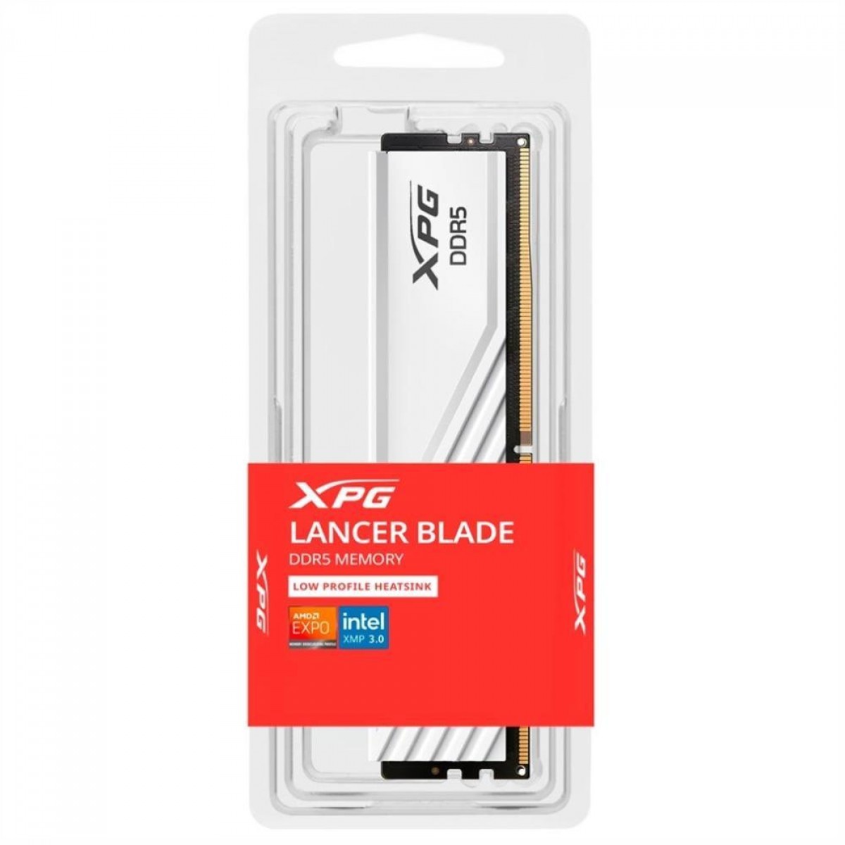 Memória DDR5 XPG Lancer Blade, 32GB, 5600MHz, White, AX5U5600C4632G-SLABWH