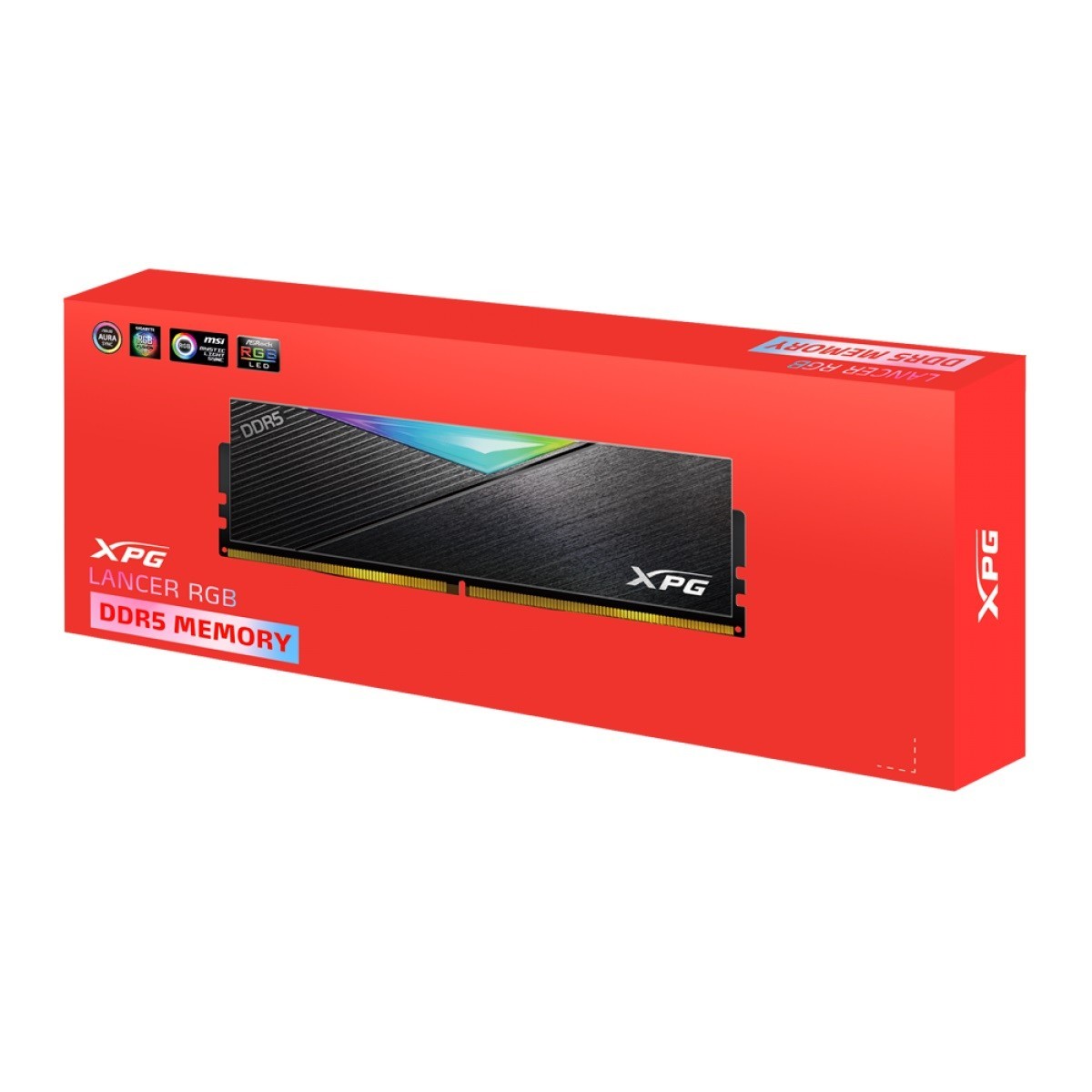 Memória DDR5 XPG Lancer RGB, 32GB, 6400MHz, Black, AX5U6400C3232G-CLARBK