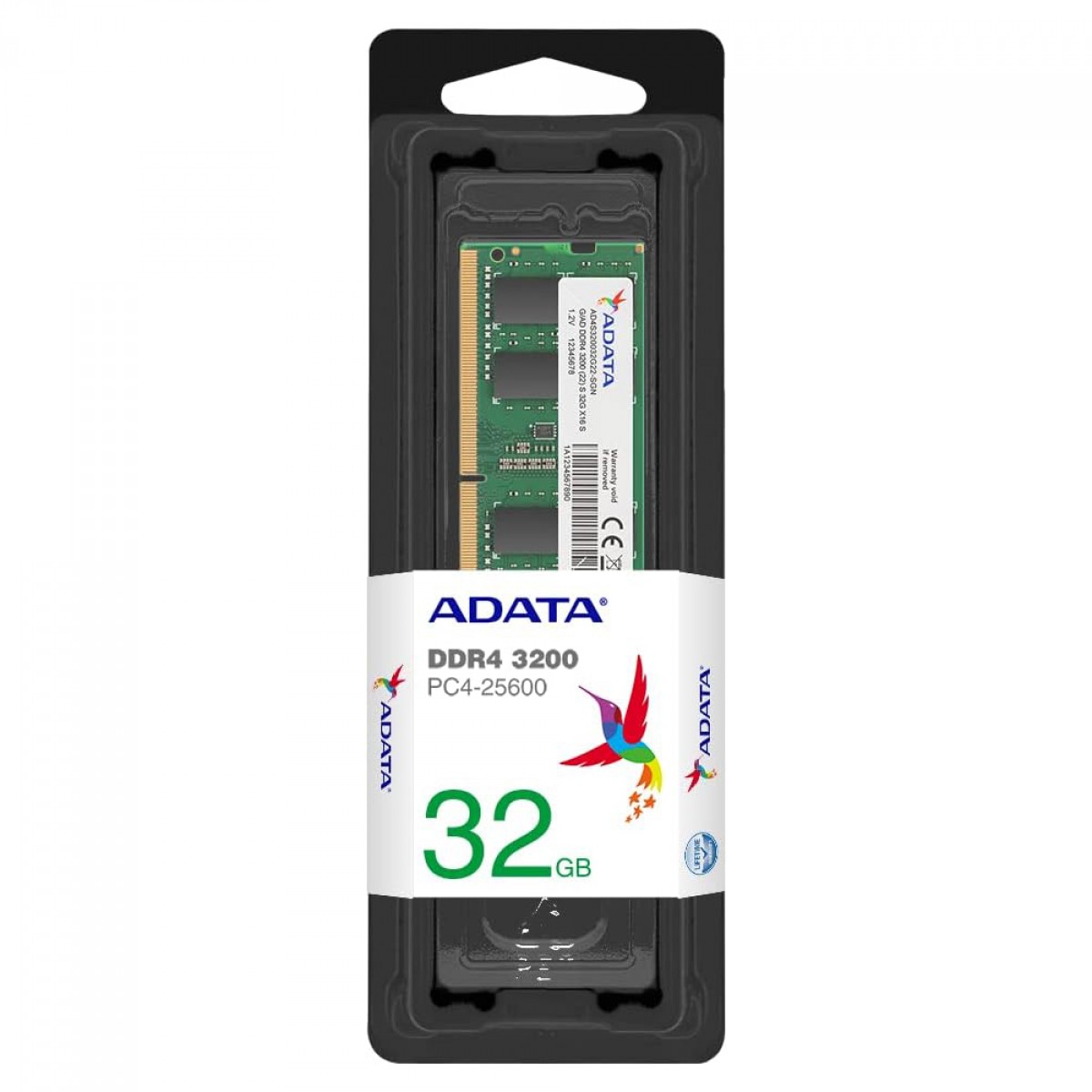 Memória para Notebook DDR4 Adata, 32GB, 3200MHz, AD4S320032G22-SGN