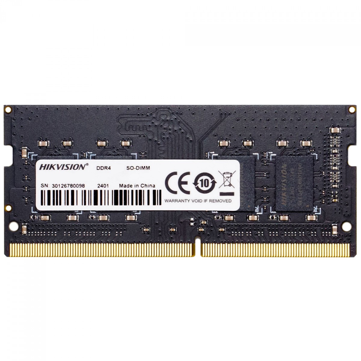 Memória Para Notebook DDR4 Hikvision, 4GB, 2666MHz, Black, HKED4042BBA1D0ZA1