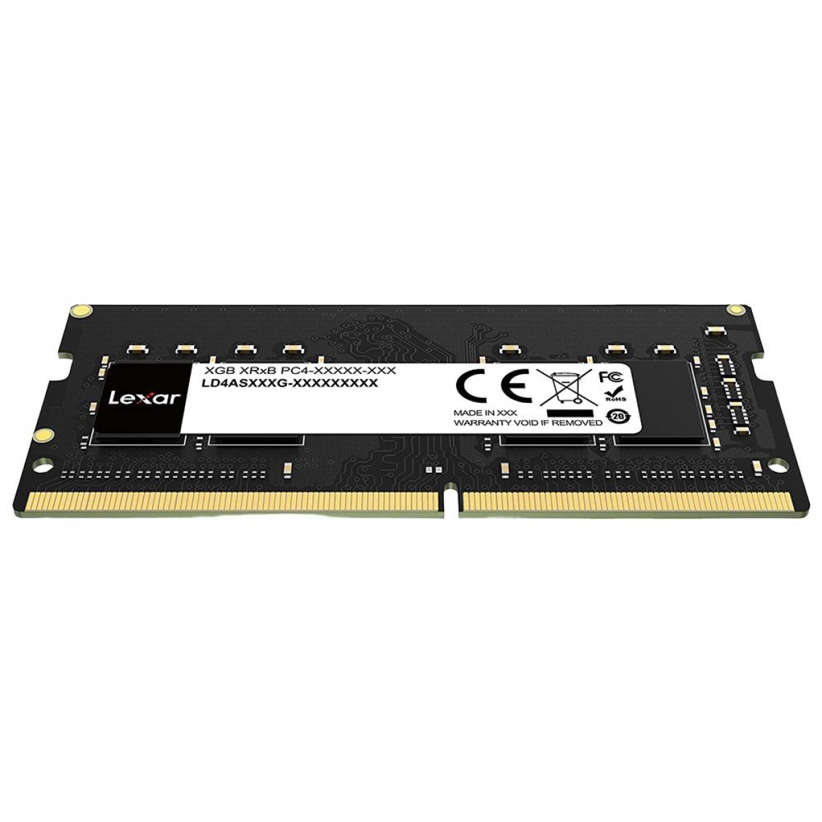 Memória Para Notebook DDR4 Lexar, 8GB, 3200Mhz, Black, LD4AS008G-B3200GSST