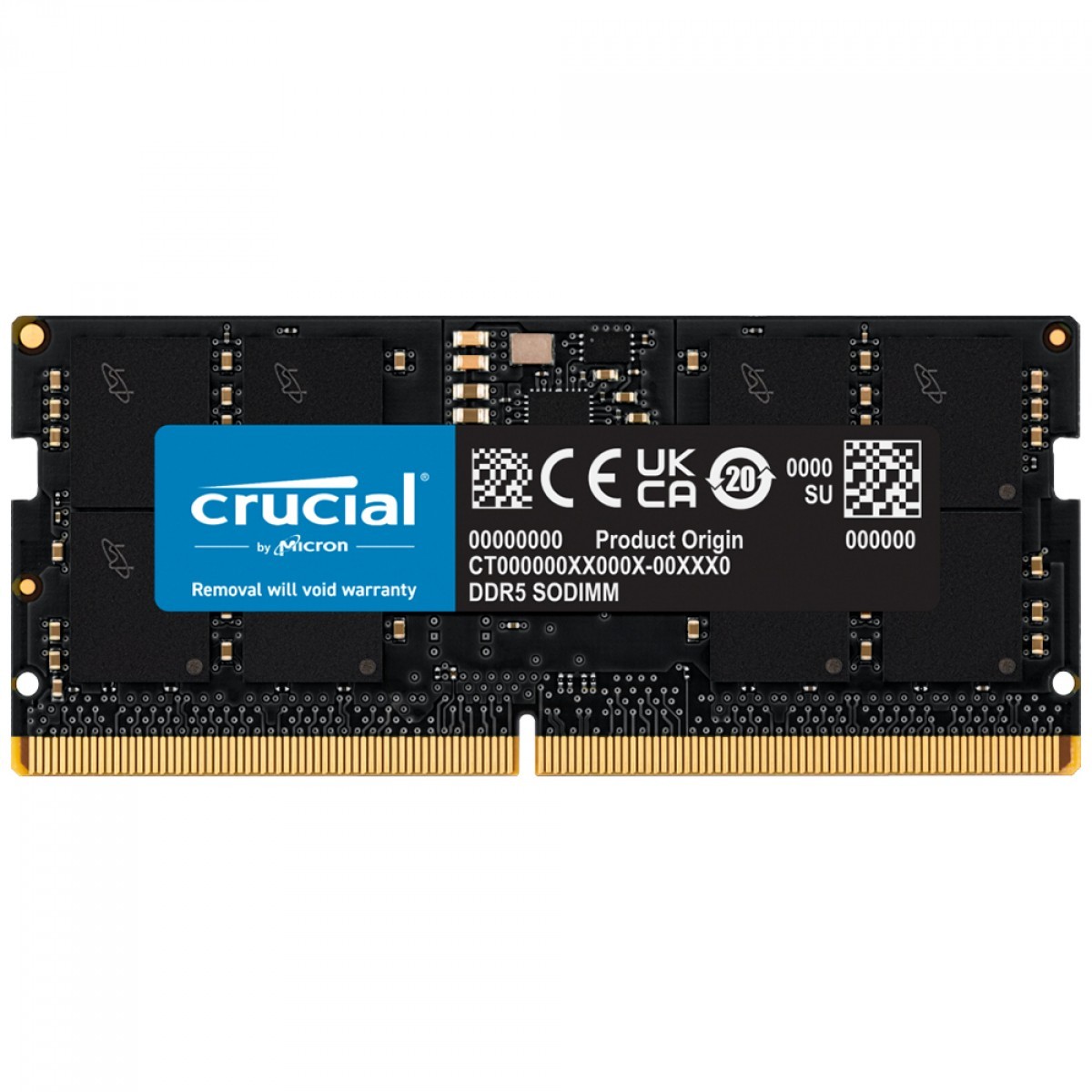 Memória Para Notebook DDR5 Crucial, 32GB, 4800MHz, CT32G48C40S5