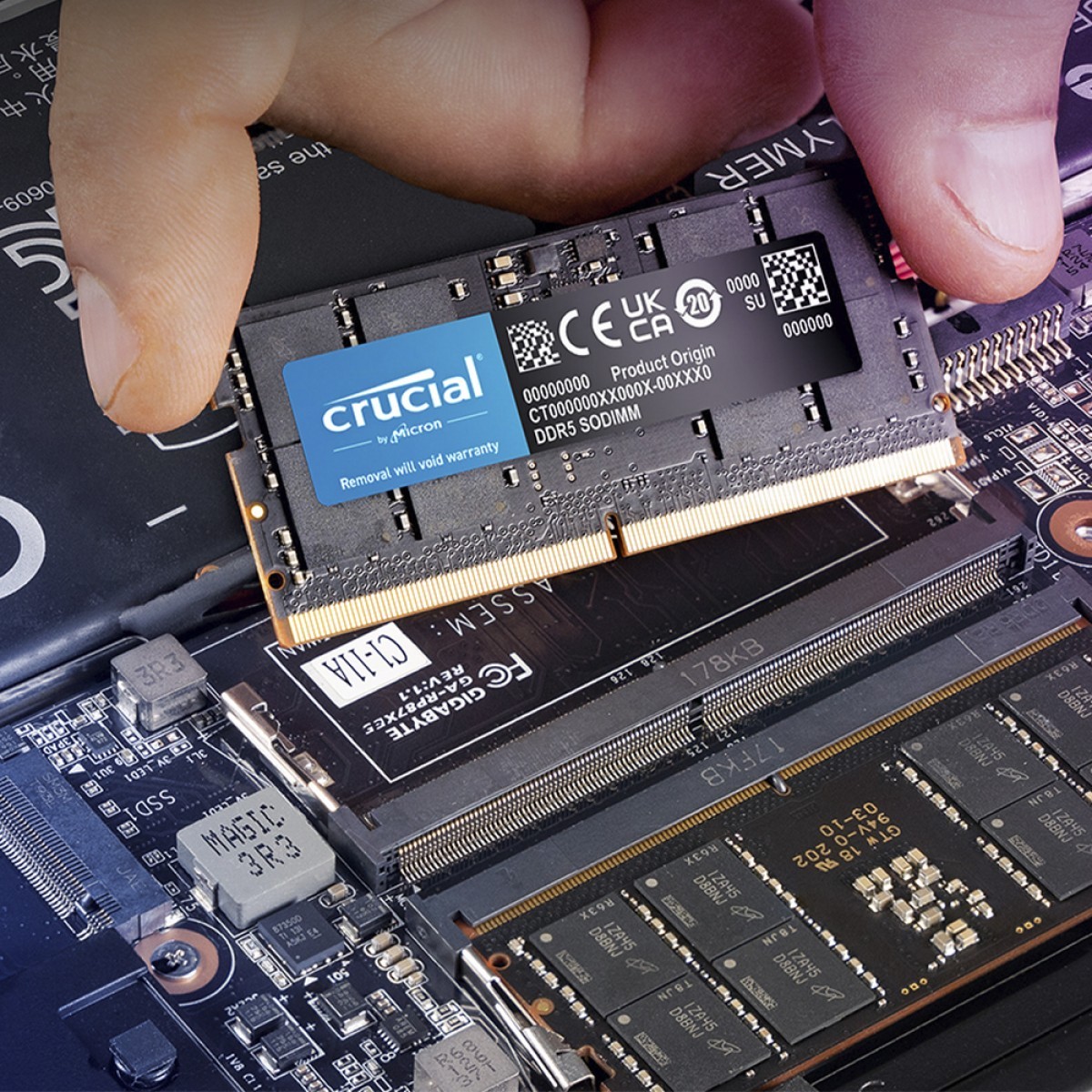 Memória Para Notebook DDR5 Crucial, 8GB, 5600MHz, CT8G56C46S5