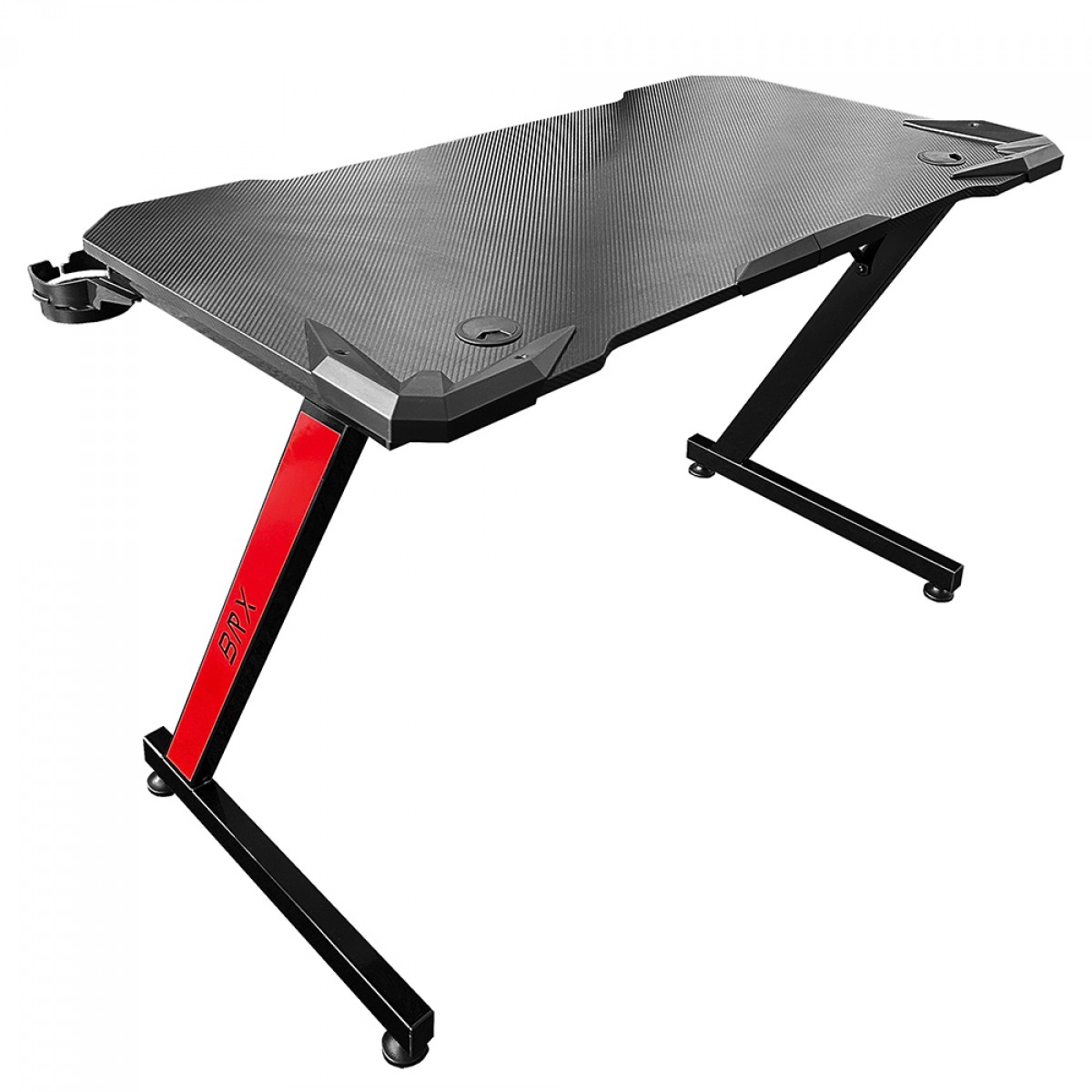 Mesa Gamer BRX Evo Palace, Com Suporte Para Headset e Copo, Black, 51056711