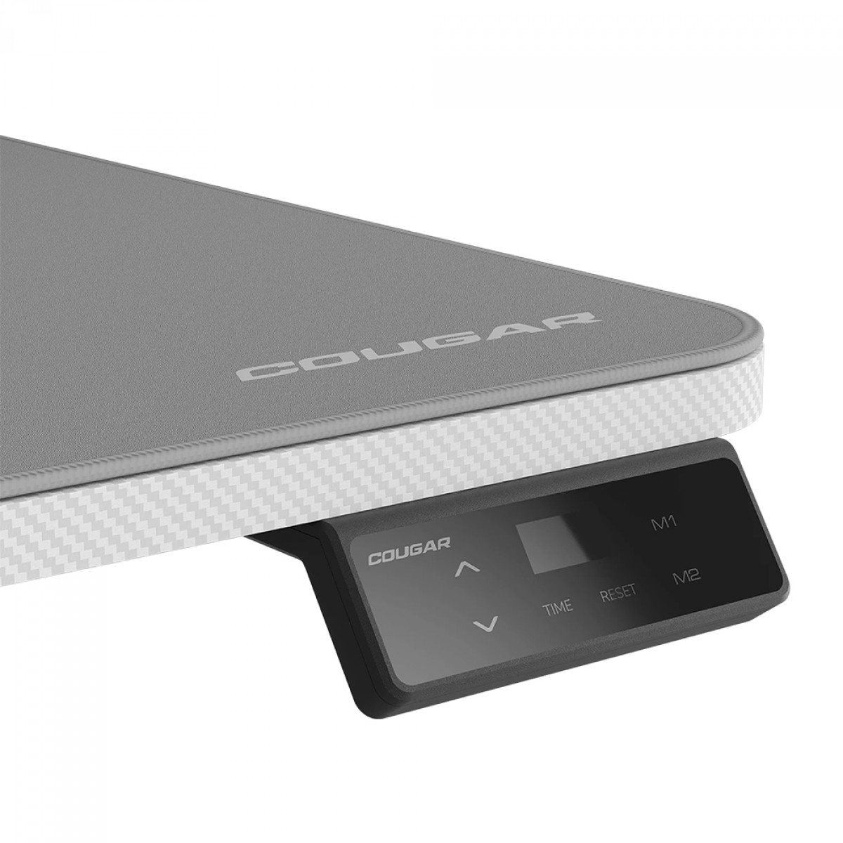 Mesa Gamer Cougar E-STAR 120, Ajuste Elétrico, Suporte Para Headset, Branca, CGR-E-STAR120-WHW