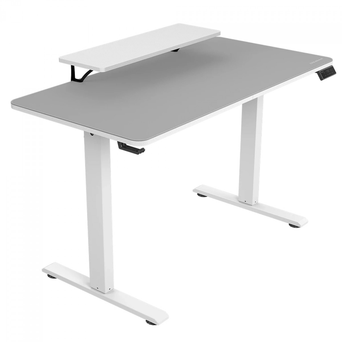 Mesa Gamer Cougar E-STAR 120, Ajuste Elétrico, Suporte Para Headset, Branca, CGR-E-STAR120-WHW