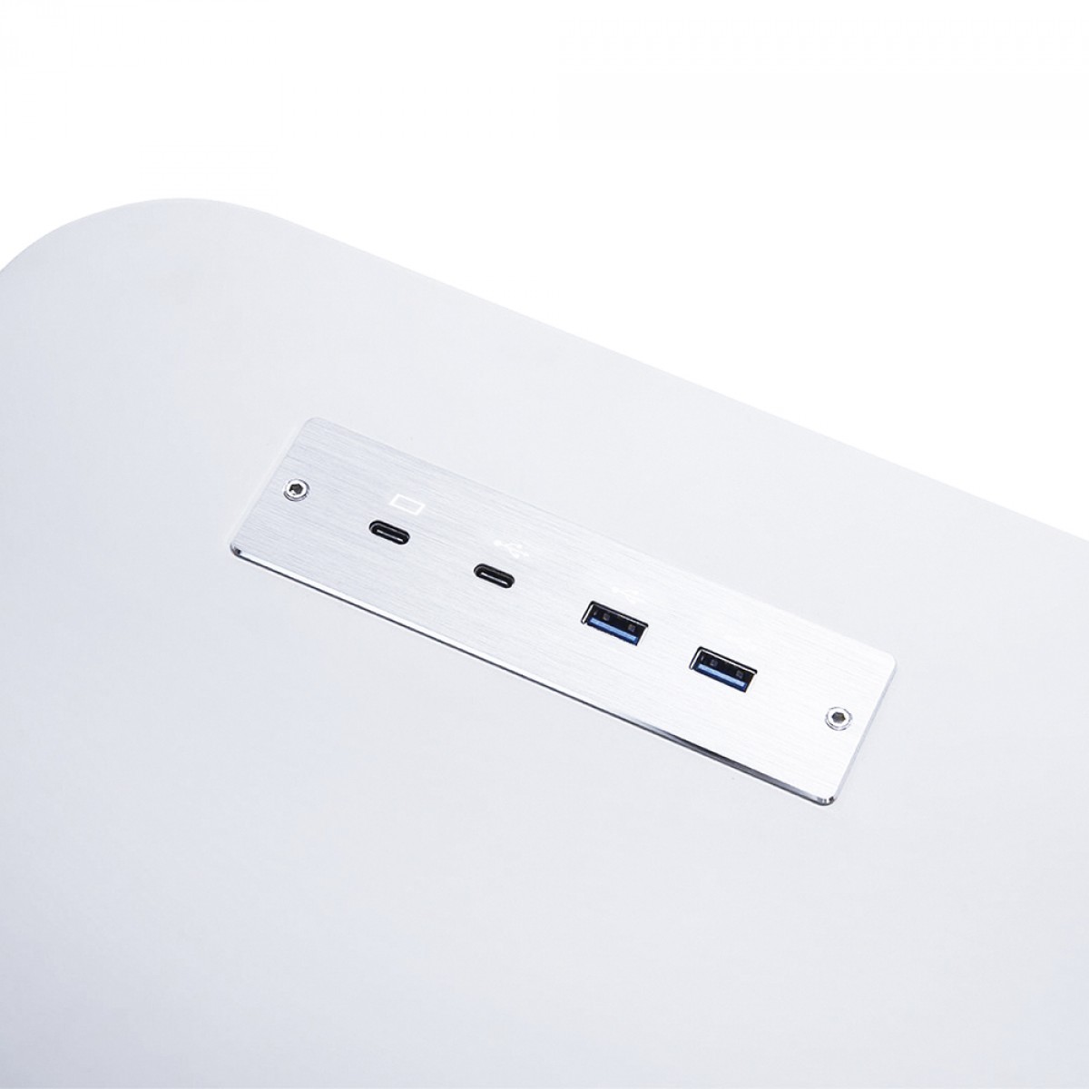 Mesa Gamer Cougar Royal 150 Elite White, Ajuste Elétrico, Com Estação De Conexões, Branco, 3MR1502W.0006