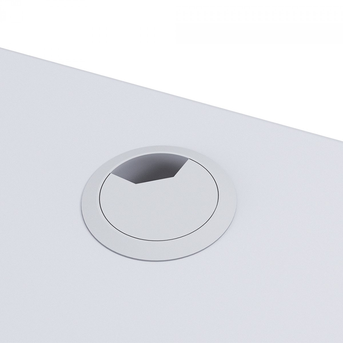 Mesa Gamer Cougar Royal 150 Elite White, Ajuste Elétrico, Com Estação De Conexões, Branco, 3MR1502W.0006