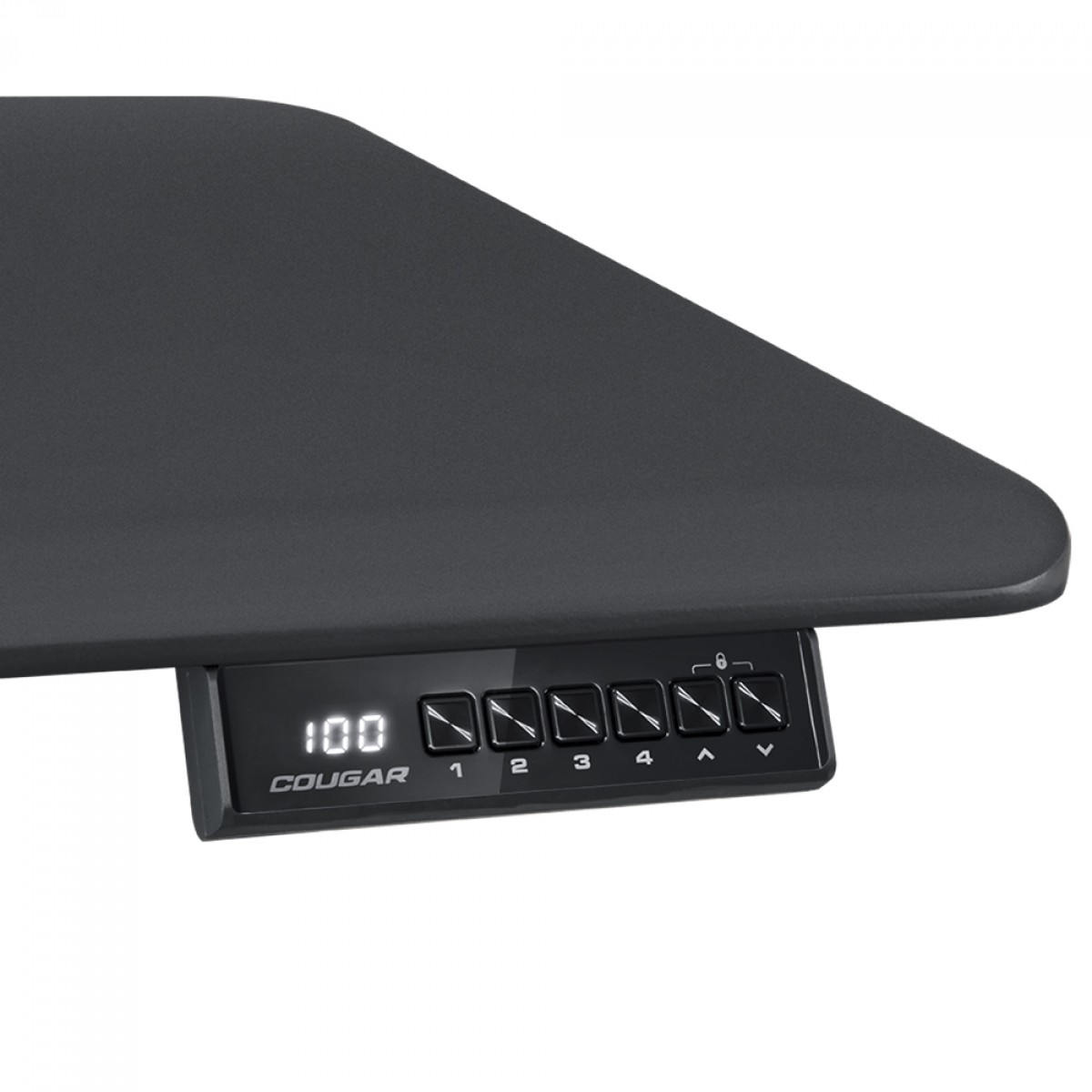 Mesa Gamer Cougar Royal Mossa 120, Ajuste Elétrico, Preto, 3MR120MB.0006