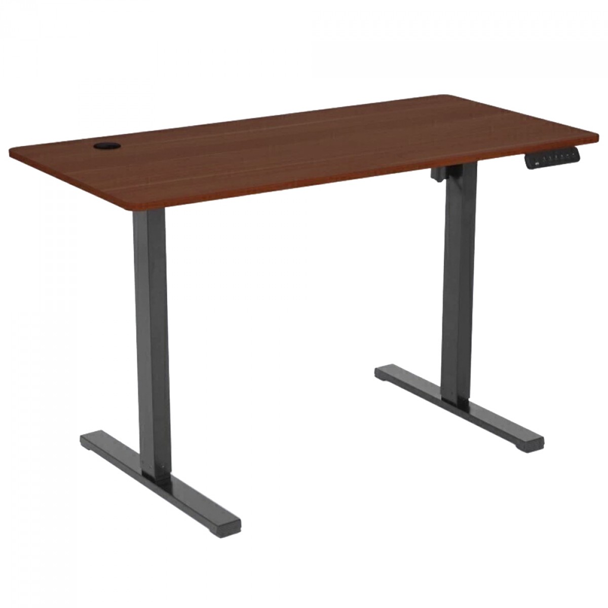 Mesa Gamer DT3 F10, Com Regulagem de Altura, Walnut
