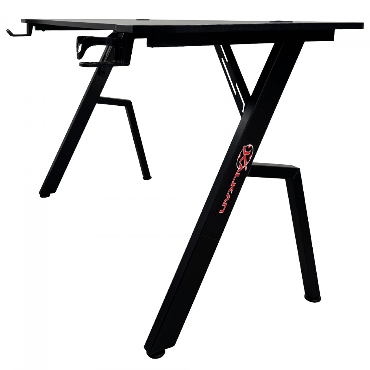 Mesa Gamer Kalkan Illumi RGB, Inclinável, Com Suporte Para Headset e Copo, Preto, KLK00030