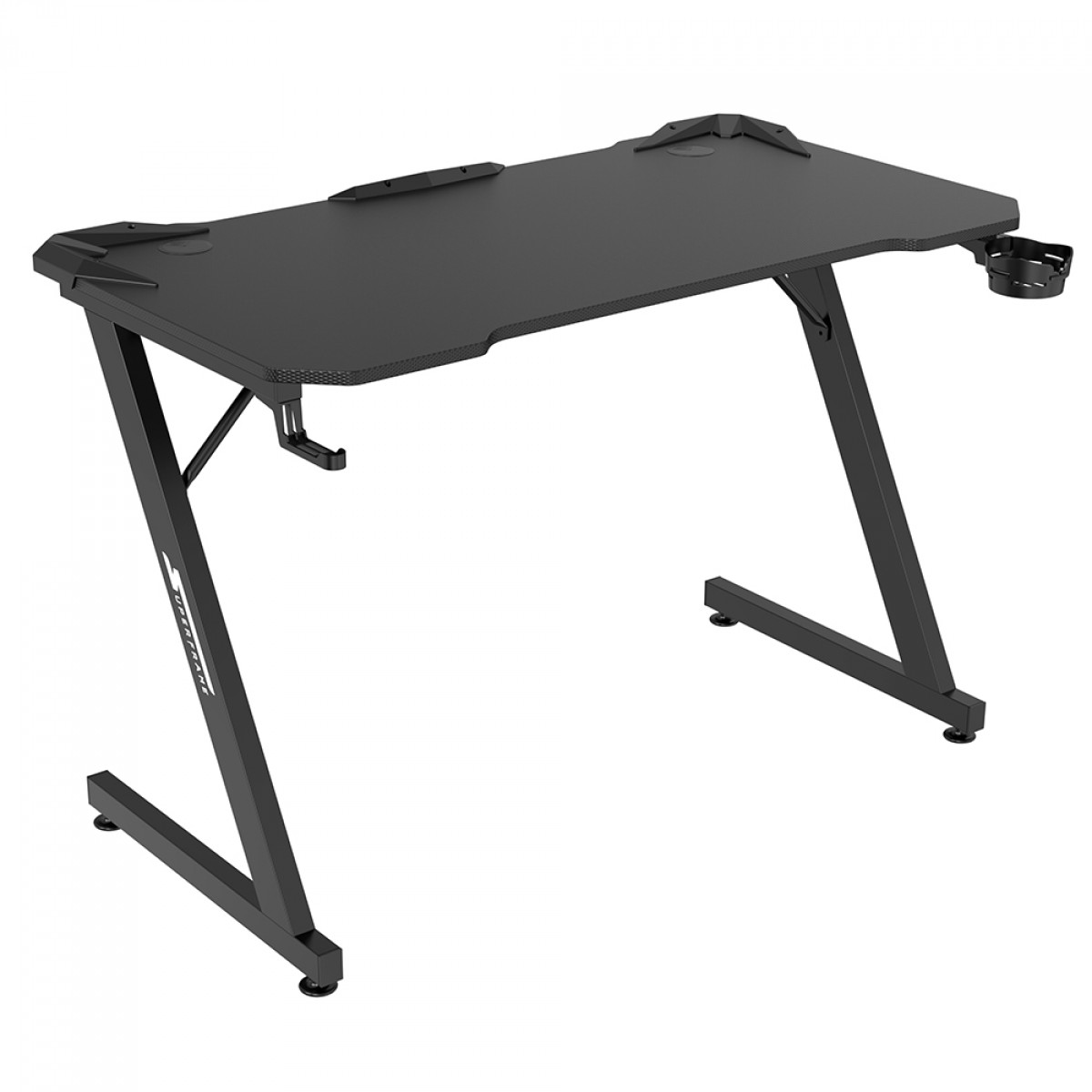 Mesa Gamer SuperFrame Epic, Com Suporte Para Headset e Copo, Black, SF-TB-EP11060BF