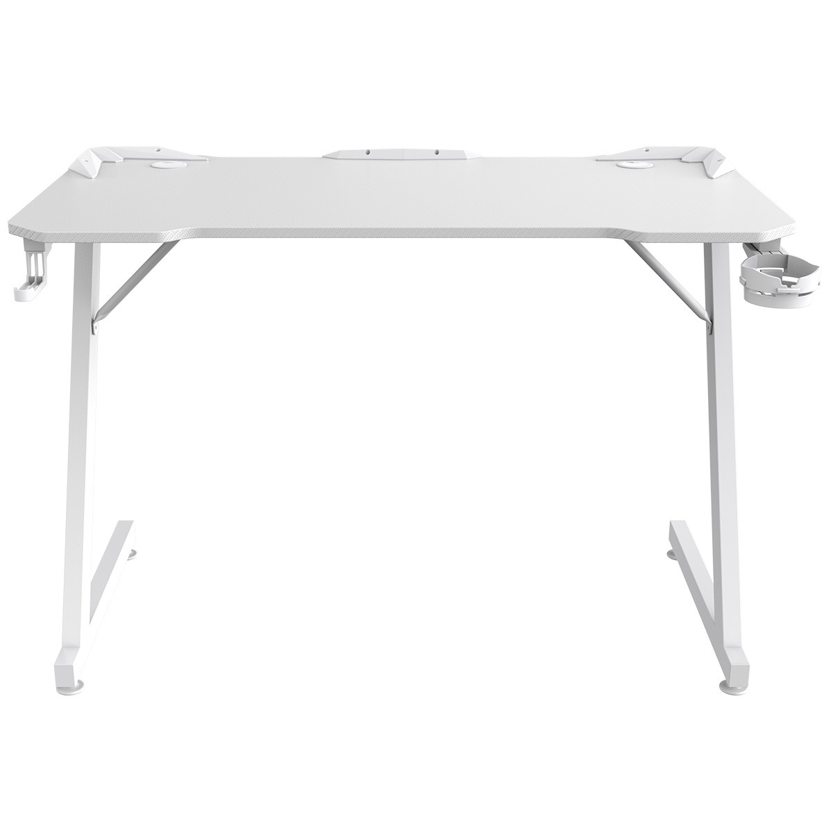 Mesa Gamer SuperFrame Epic, Com Suporte Para Headset e Copo, Branco, SF-TB-EP11060WF