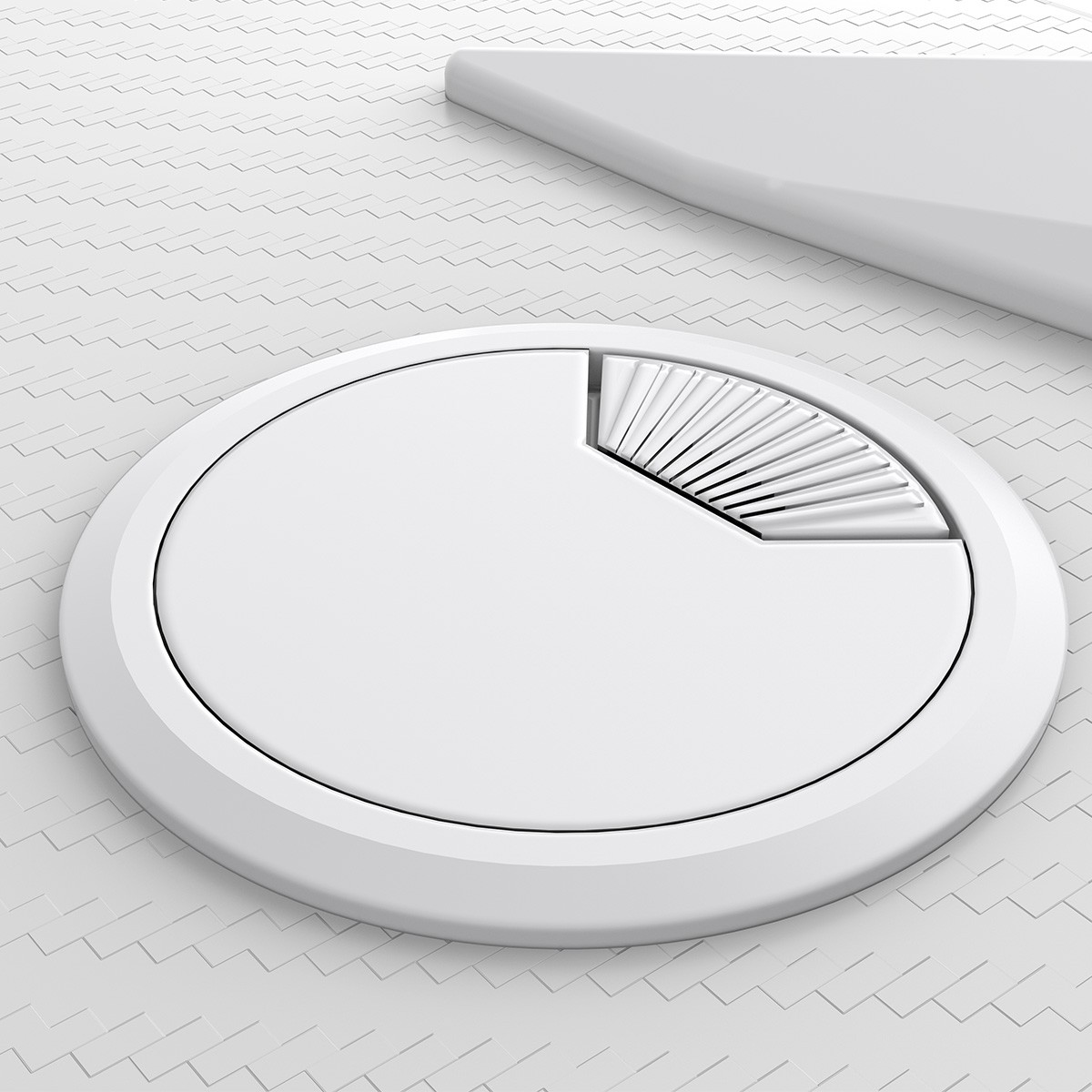 Mesa Gamer SuperFrame Epic, Com Suporte Para Headset e Copo, Branco, SF-TB-EP11060WF