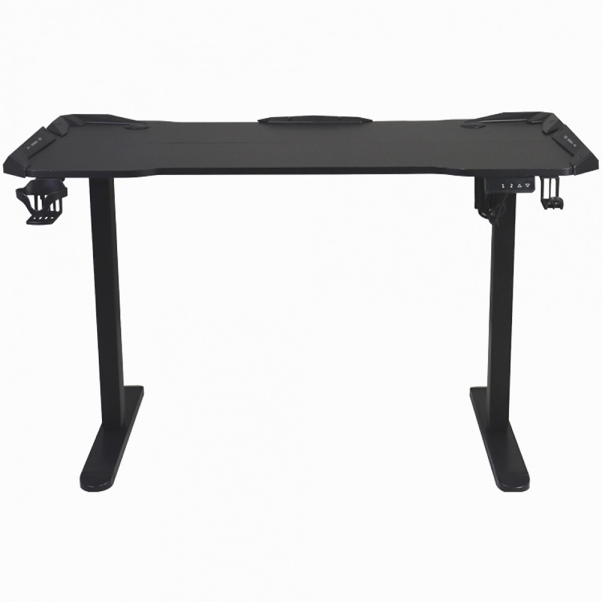 Mesa Gamer SuperFrame Epic Pro, RGB, Altura Ajustável, Com Suporte Para Headset e Copo, Black, SF-TB-12060BA