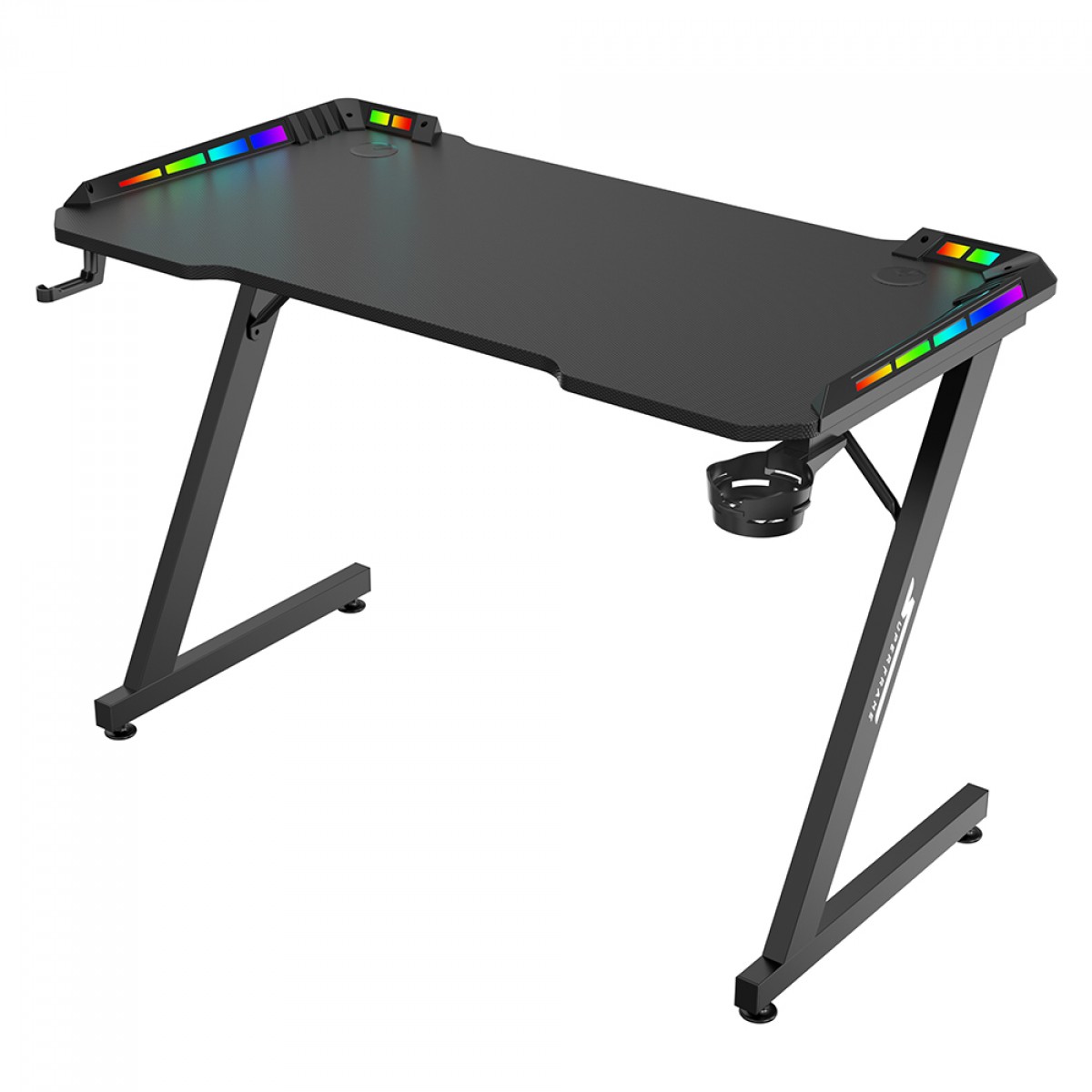 Mesa Gamer SuperFrame Epic RGB, Com Suporte Para Headset e Copo, Black, SF-TB-EP11060BF RGB