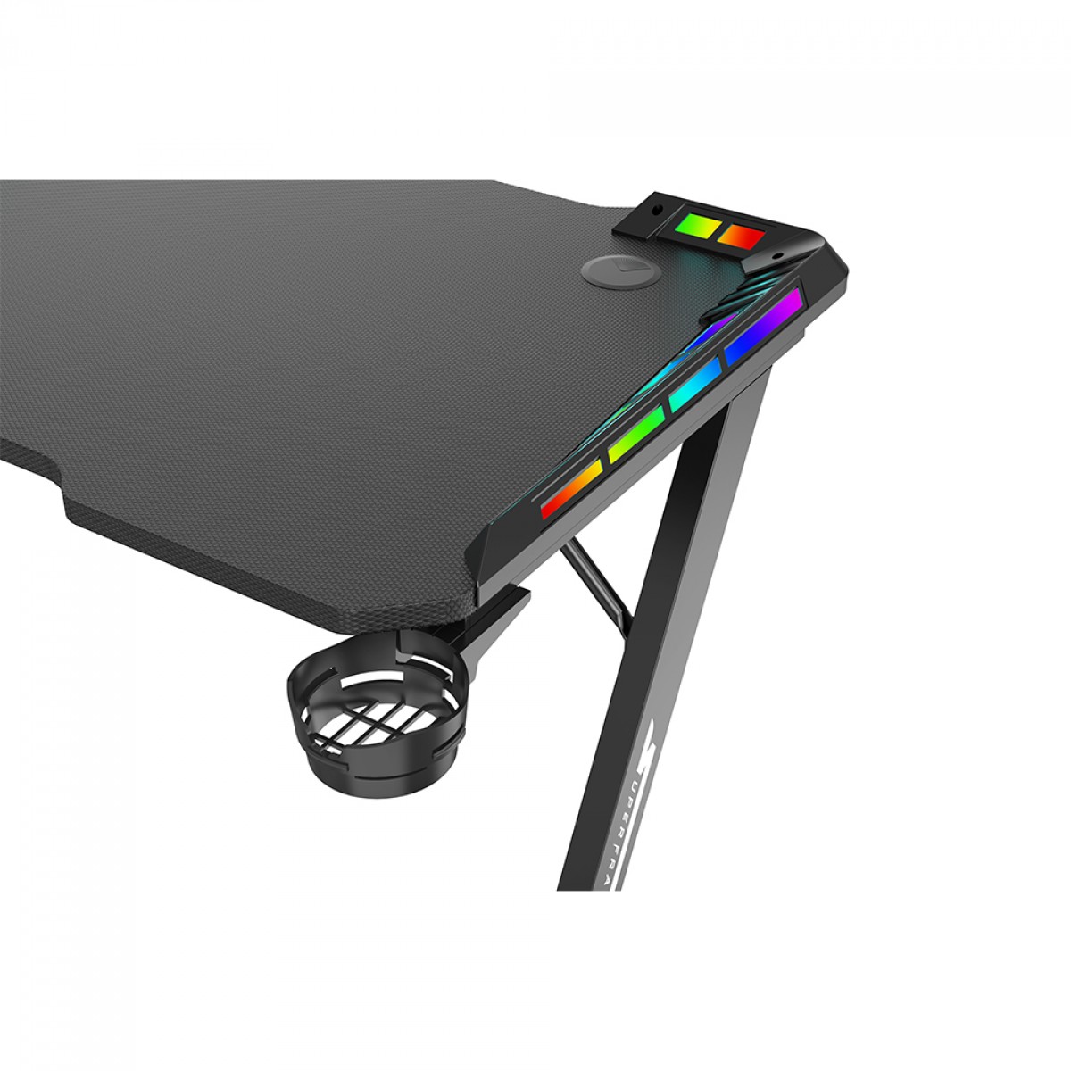 Mesa Gamer SuperFrame Epic RGB, Com Suporte Para Headset e Copo, Black, SF-TB-EP11060BF RGB