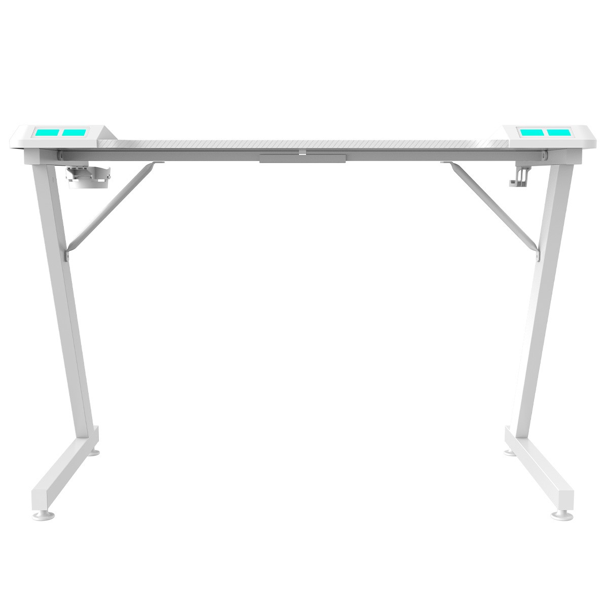 Mesa Gamer SuperFrame Epic RGB, Com Suporte Para Headset e Copo, Branco, SF-TB-EP11060WF RGB