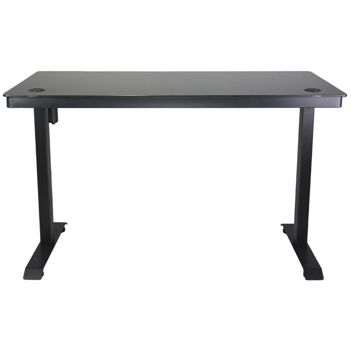 Mesa Gamer SuperFrame PrimeX, Vidro Temperado, Altura Ajustável, Com Gaveta, Preta, SF-TB-PX12060BA