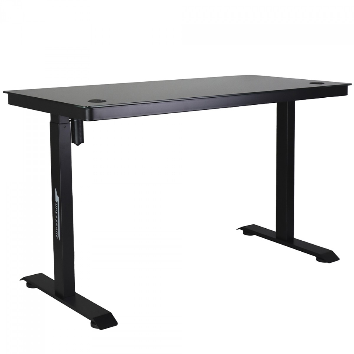 Mesa Gamer SuperFrame PrimeX, Vidro Temperado, Altura Ajustável, Com Gaveta, Preta, SF-TB-PX12060BA