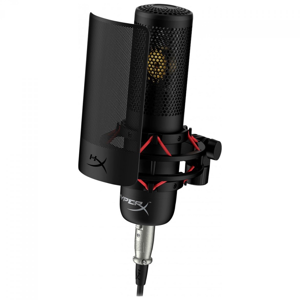 Microfone Condensador HyperX ProCast, XLR, Preto, 699Z0AA