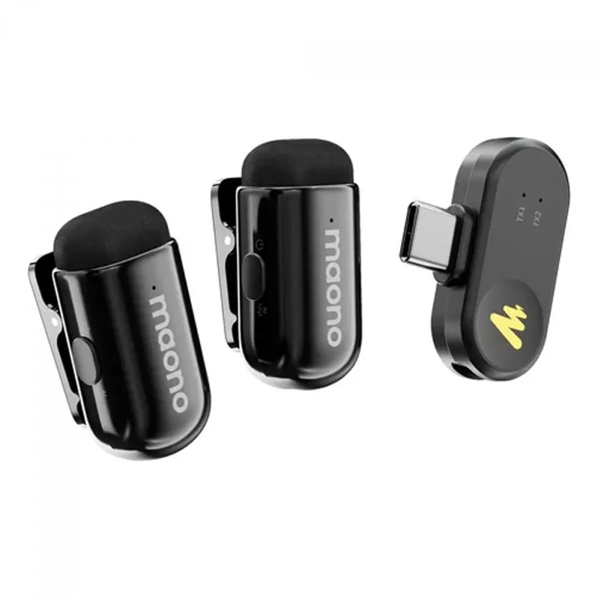 Microfone de Lapela Maono Wave T1 Mini, Wireless, USB Tipo-C, Com Base de Carregamento, WM622