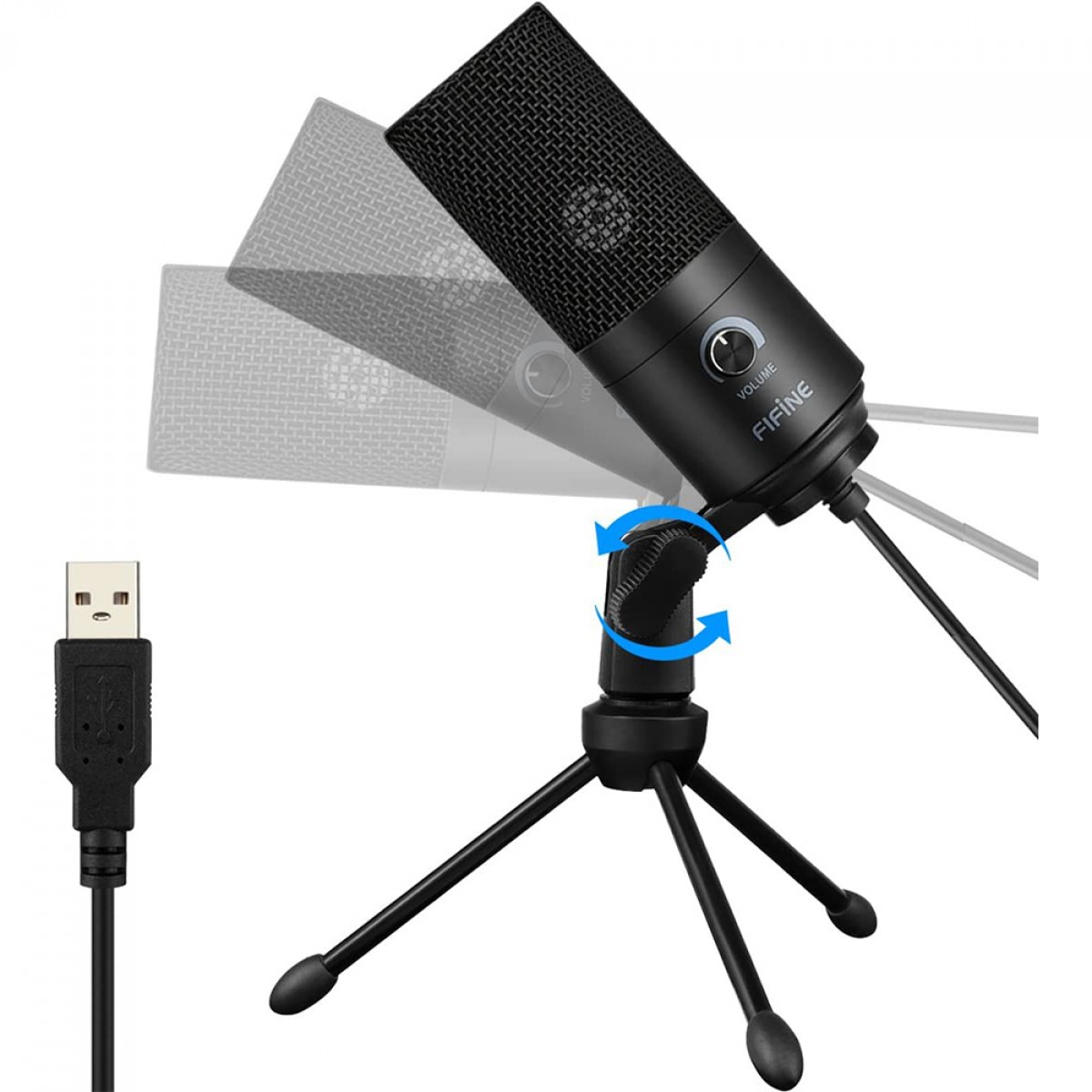 Microfone Fifine K669 PRO, USB, Black