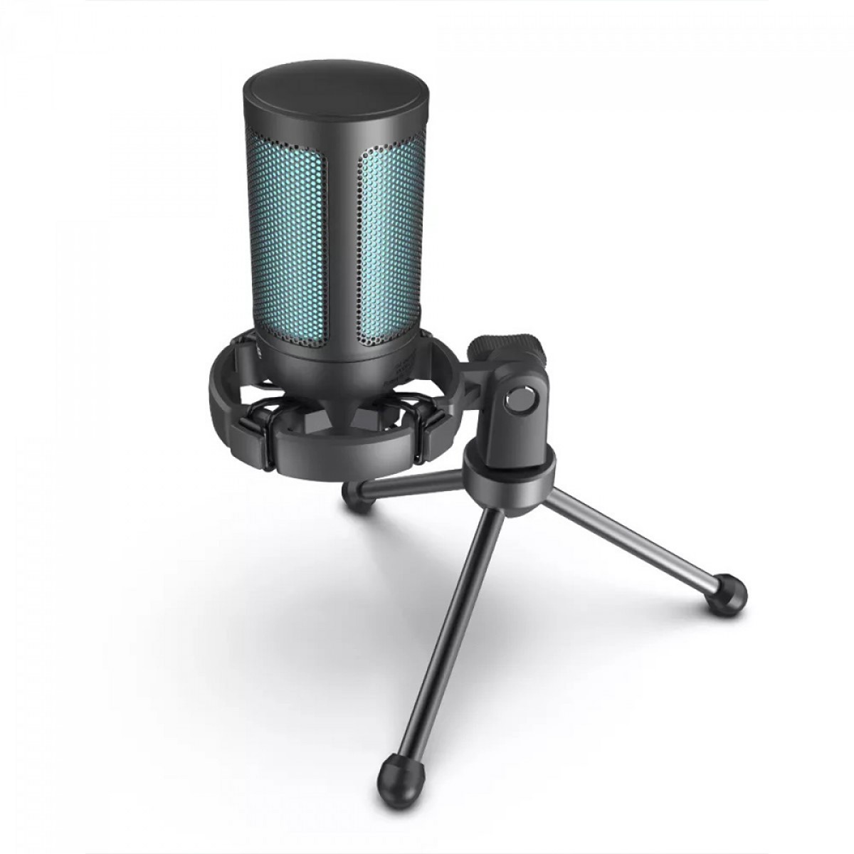 Microfone Gamer Condensador Fifine SuperFrame Edition SFM2, USB, RGB, Black