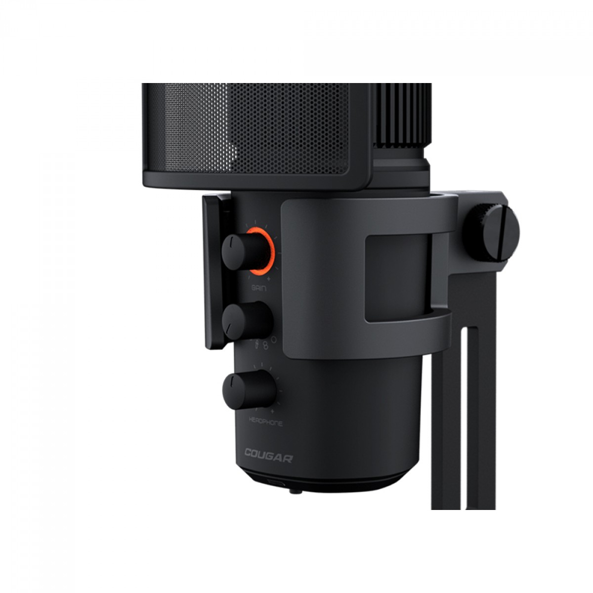 Microfone Gamer Cougar Screamer-X, RGB, USB, Preto