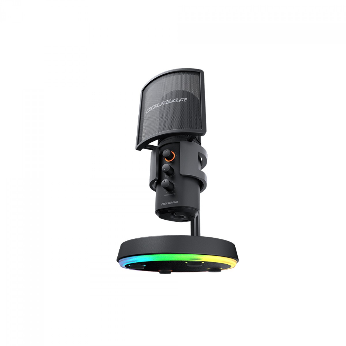 Microfone Gamer Cougar Screamer-X, RGB, USB, Preto