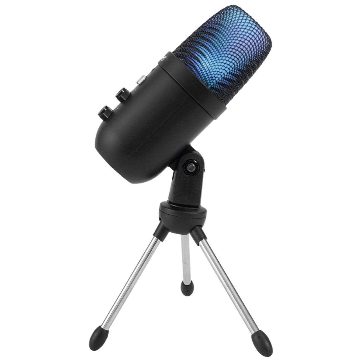 Microfone Gamer Havit GK51, RGB, USB/3.5mm, Cardióide, Preto