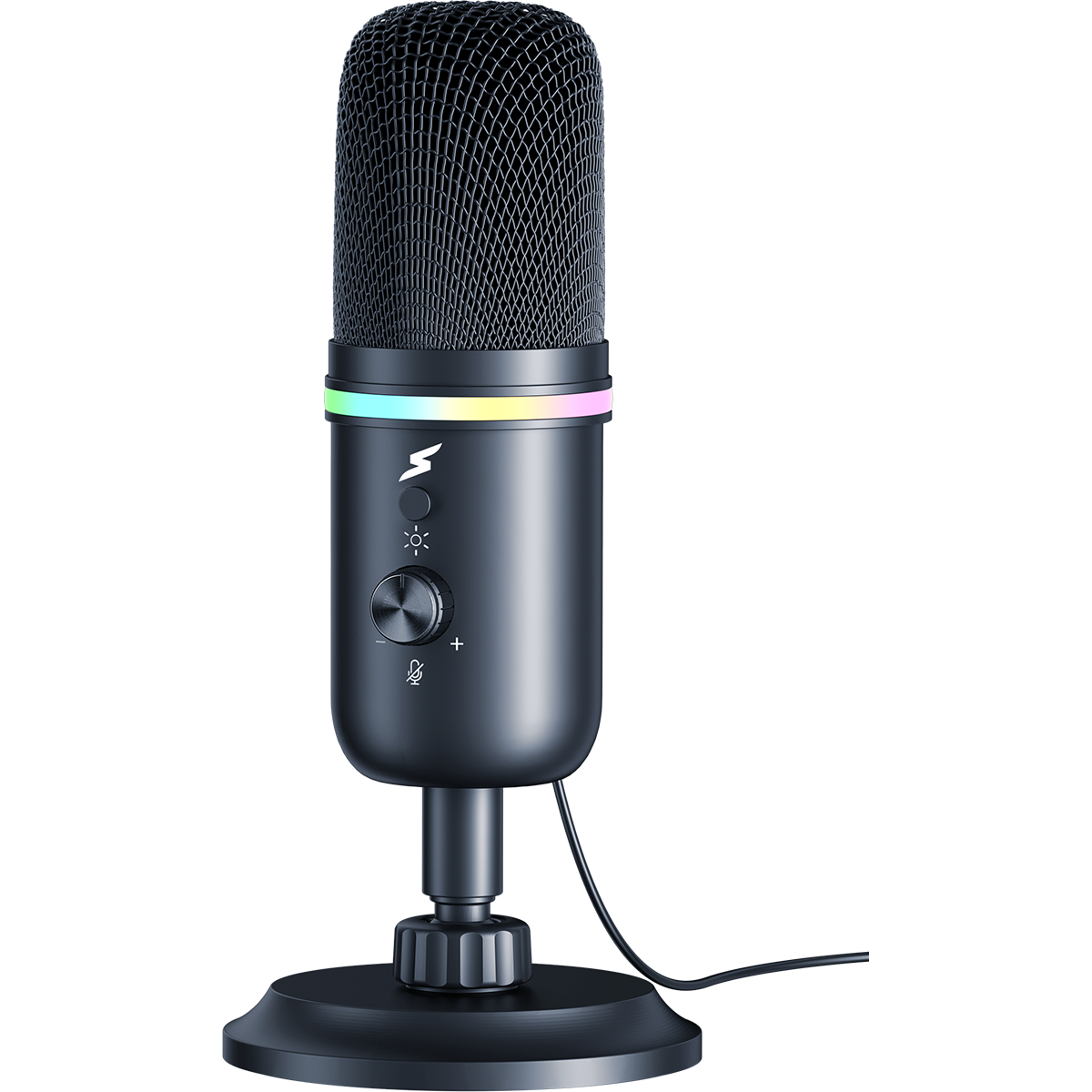 Microfone Gamer SuperFrame Voice, RGB, USB, Black, MSF-VOICE-RGB