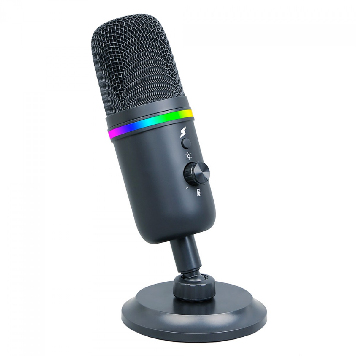 Microfone Gamer SuperFrame Voice, RGB, USB, Black, MSF-VOICE-RGB