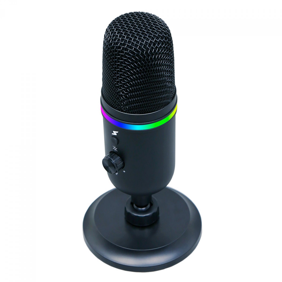 Microfone Gamer SuperFrame Voice, RGB, USB, Black, MSF-VOICE-RGB