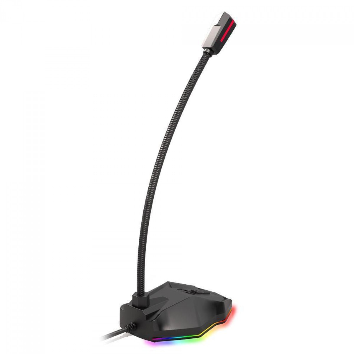 Microfone Strix Redragon, RGB, USB, Preto, GM-99