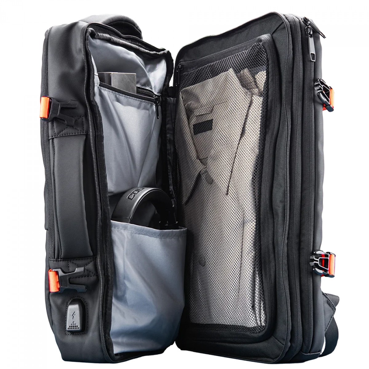 Mochila Cougar Vanguard, Resistente à água, Preta, 3MVANNXB.0001